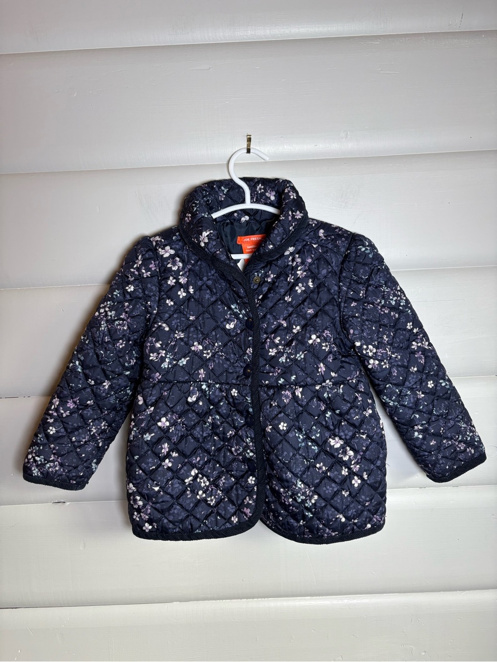 3/$25 Joe Fresh Girls 3T Navy Floral Quilted Jacket